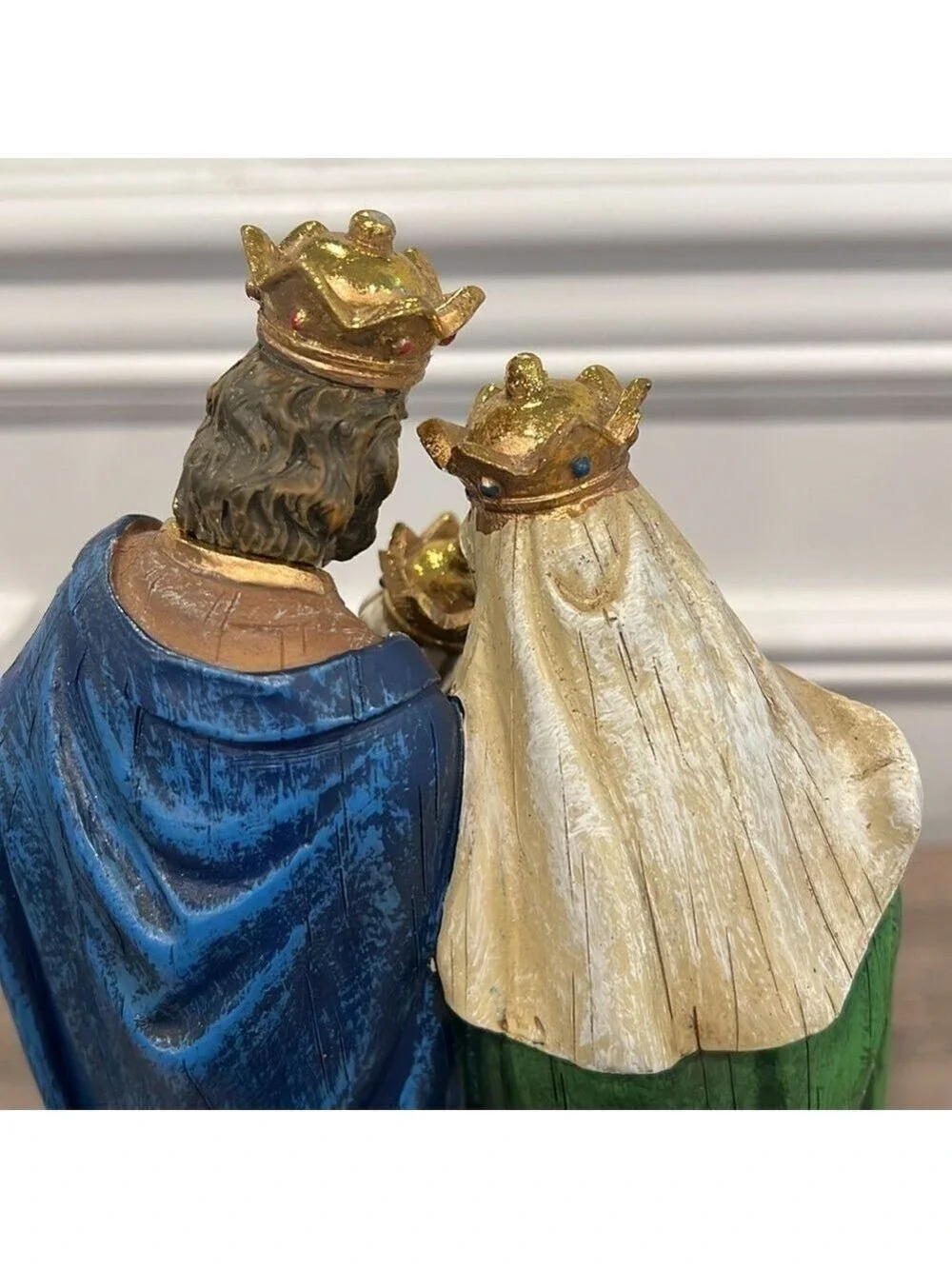 Nativity Holy Family with Wisemen Hand-Painted Polyresin Statue Christmas Decor